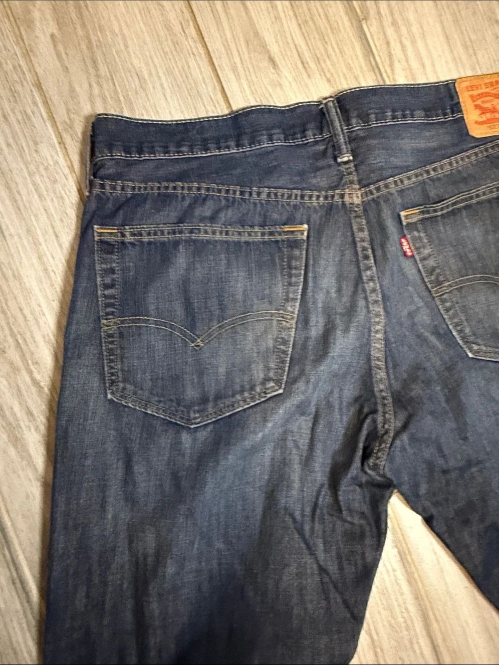 Levi's Men's Dark Blue Straight-Leg Jeans